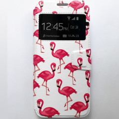 Capa Flip Janela Flamingos Galaxy S8 Plus