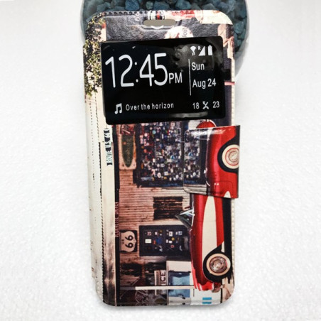 Capa Flip Janela Clássico Huawei P20 Lite