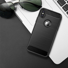 Capa Gel Fibra Carbono Apple iPhone X / XS