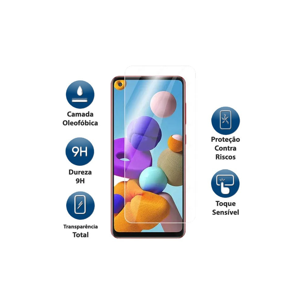 Película Vidro Temperado Samsung Galaxy A21s