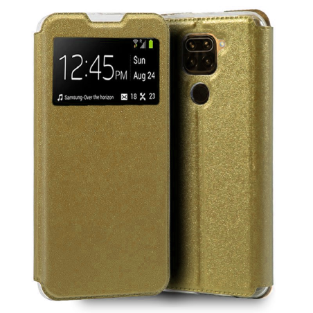 Capa Flip Janela Lux Dourado Samsung Galaxy S9 Plus