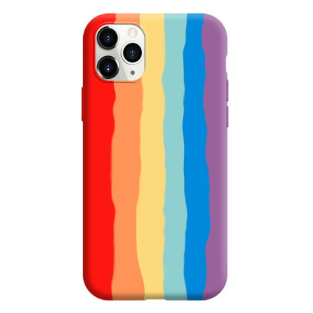 Capa Silicone Rainbow iPhone 12