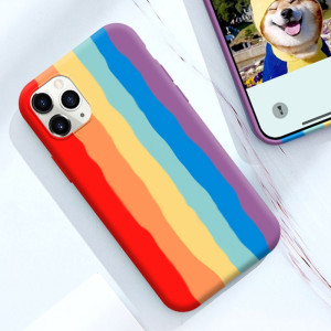 Capa Silicone Rainbow iPhone 12