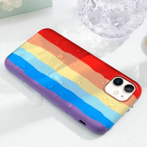 Capa Silicone Rainbow iPhone 12