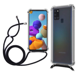 Capa Soft Silky Corded Samsung Galaxy A21s - Transparente