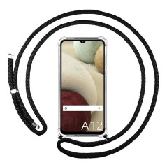 Capa Samsung Galaxy A12 - Anti Choque Cordão Preto