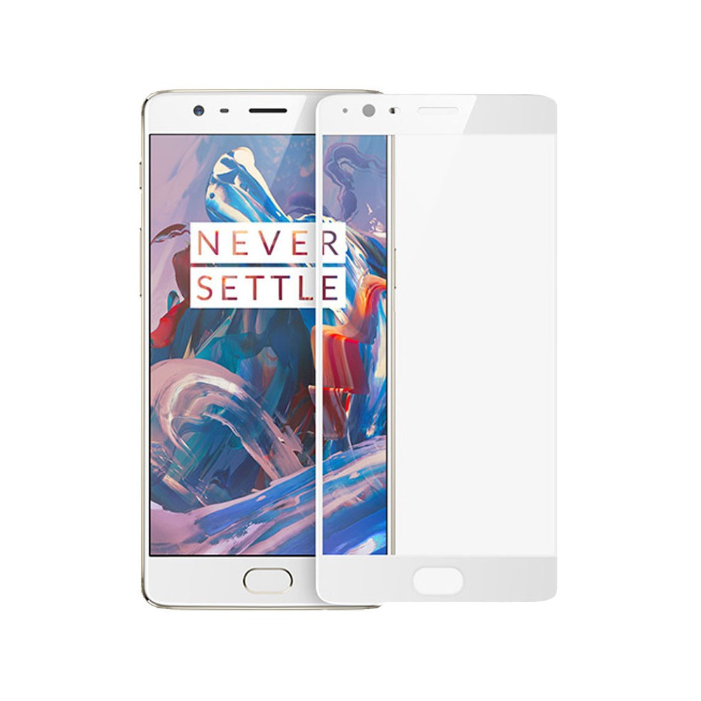 Película Vidro Temperado Full Cover 3D Branco - OnePlus 3T Película Vidro Temperado Full Cover 3D Branco - OnePlus 3T