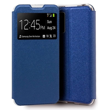 Capa Samsung Galaxy A02s - Flip Janela Lux Azul