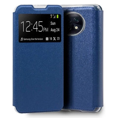 Capa Xiaomi Redmi Note 9T - Flip Janela Lux Azul