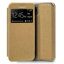 Capa Xiaomi Mi 10 Lite - Flip Janela Lux Dourado