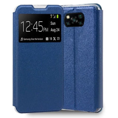 Capa Xiaomi Poco X3 / Pro - Flip Janela Lux Azul