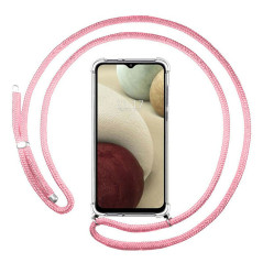 Capa Samsung Galaxy M12 - Anti Choque Cordão Rosa