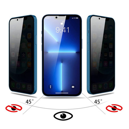 Película Vidro Temperado iPhone 13 Pro Max - Full Cover 3D Privacidade