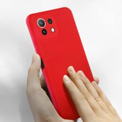 Capa Xiaomi Mi 11 Lite 5G -  Soft Silky Vermelho