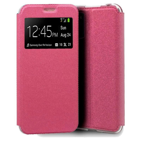 Capa Samsung Galaxy M22 - Flip Janela Lux Rosa