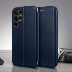Capa Samsung Galaxy S22 Ultra 5G - Flip Elegance Azul