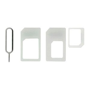 Adaptador Cartão SIM - 5 em 1 Branco