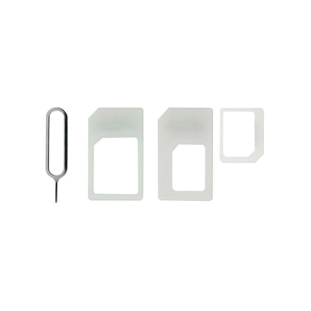 Adaptador Cartão SIM - 5 em 1 Branco Adaptador Cartão SIM - 5 em 1 Branco