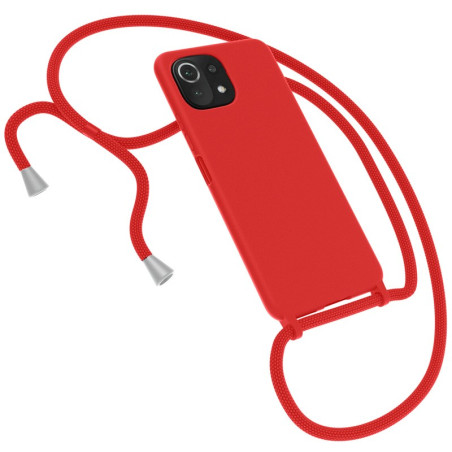 Capa Xiaomi Mi 11 Lite - Soft Silky Corded Vermelho