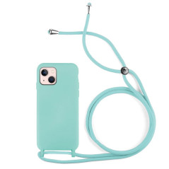 Capa iPhone 14 Plus - Soft Silky Corded Azul