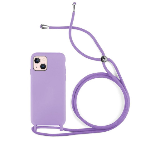 Capa iPhone 14 Plus - Soft Silky Corded Lavanda
