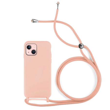 Capa iPhone 14 Plus - Soft Silky Corded Rosa