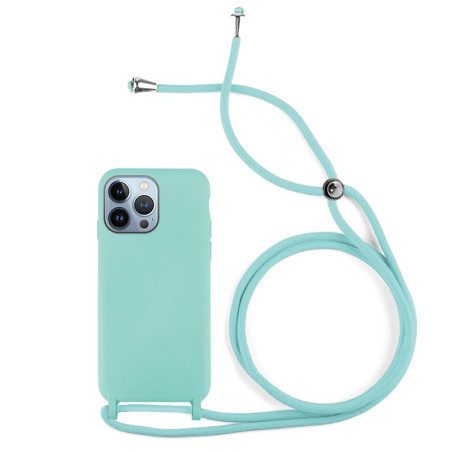 Capa iPhone 14 Pro - Soft Silky Corded Azul