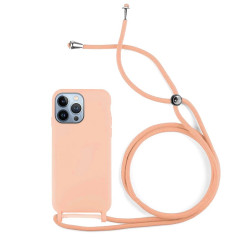 Capa iPhone 14 Pro Max - Soft Silky Corded Rosa
