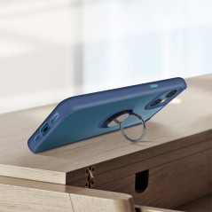 Capa iPhone 14 Pro Max - Hybrid Rubber Ring Azul