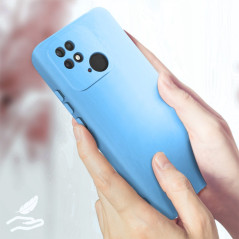 Capa Xiaomi Poco C40 - Soft Silky Azul Claro