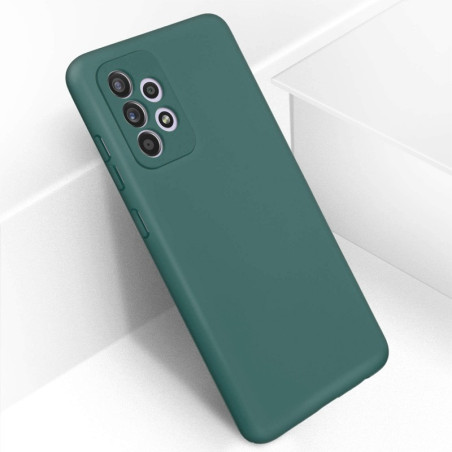 Capa Samsung Galaxy A52 5G - Soft Silky Verde Meia-Noite