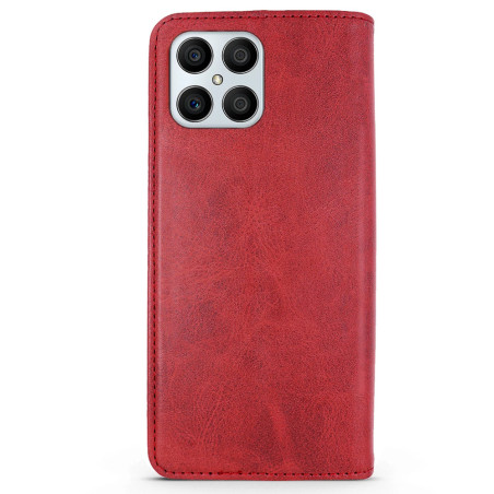 Capa Huawei Honor X8 - Flip Leather Vermelho