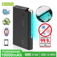 Bateria Externa Bavin 10.000 mAh - Esterilizador UV