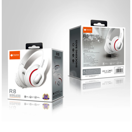 Auscultadores Deepbass R8 Wireless - Branco