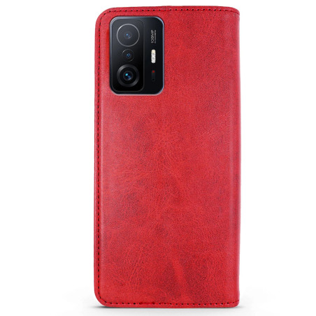 Capa Xiaomi 11T / Pro - Flip Leather Vermelho