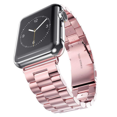 Bracelete Apple Watch 49 / 45 / 44 / 42mm - Aço Rosa