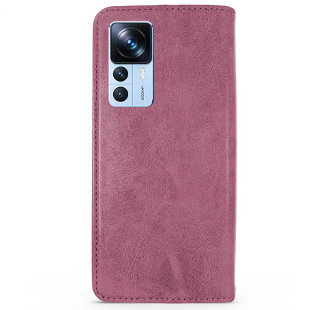 Capa Xiaomi 12T / Pro - Flip Leather Rosa