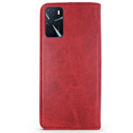 Capa OPPO A16 / A16s Flip Leather Vermelho