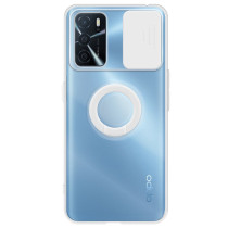 Capa OPPO A54s Transparente Anel Proteção Câmara Branco