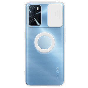 Capa OPPO A54s Transparente Anel Proteção Câmara Branco