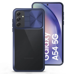 Capa Samsung A54 5G Proteção Câmara Frame Azul