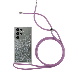 Capa Samsung S22 Ultra Brilhantes Cordão Rosa