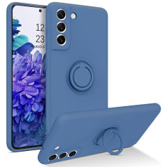 Capa Samsung Galaxy S22 5G Soft Silky Anel Azul Marinho