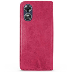 Capa OPPO A17 Flip Leather Rosa