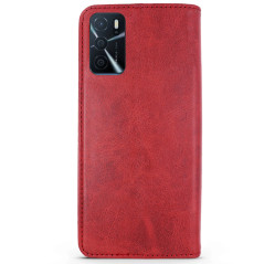 Capa OPPO A57 5G Flip Leather Vermelho