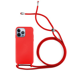 Capa Xiaomi Redmi Note 12 Pro+ 5G Silky Cordão Vermelho
