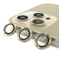 Protetor Câmara iPhone 14 Pro Max Dourado