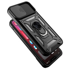 Capa iPhone 14 Pro Max Câmara Armor Anel Vermelho