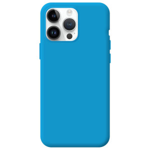 Capa iPhone 14 Pro Max Soft Silky Azul