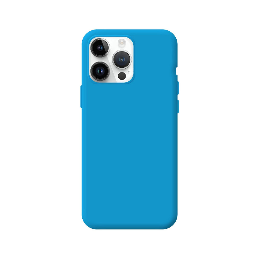 Capa iPhone 14 Pro Max Soft Silky Azul
